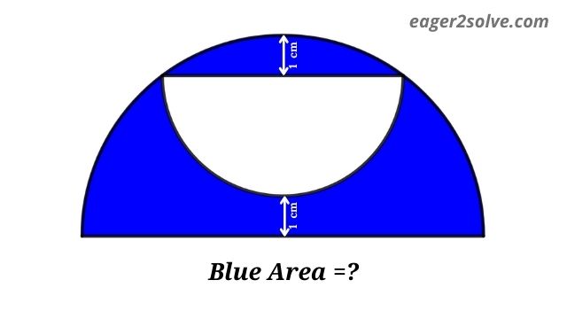 Find the Area between Two Semicircles