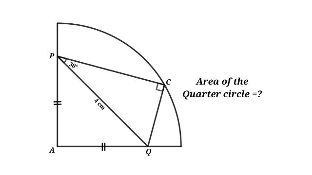 Find the Area of the Quarter Circle