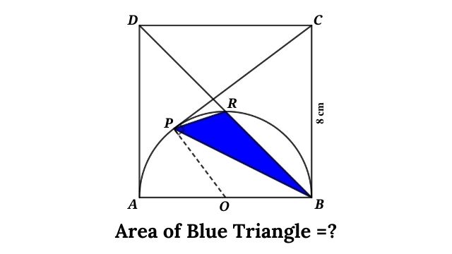 Find the Area of the Triangle Inside a Semicircle
