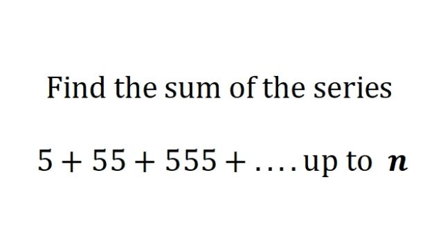 Find the General formula for the sum of a series