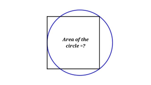 Square and Circle | How to Find the Area of the Circle?