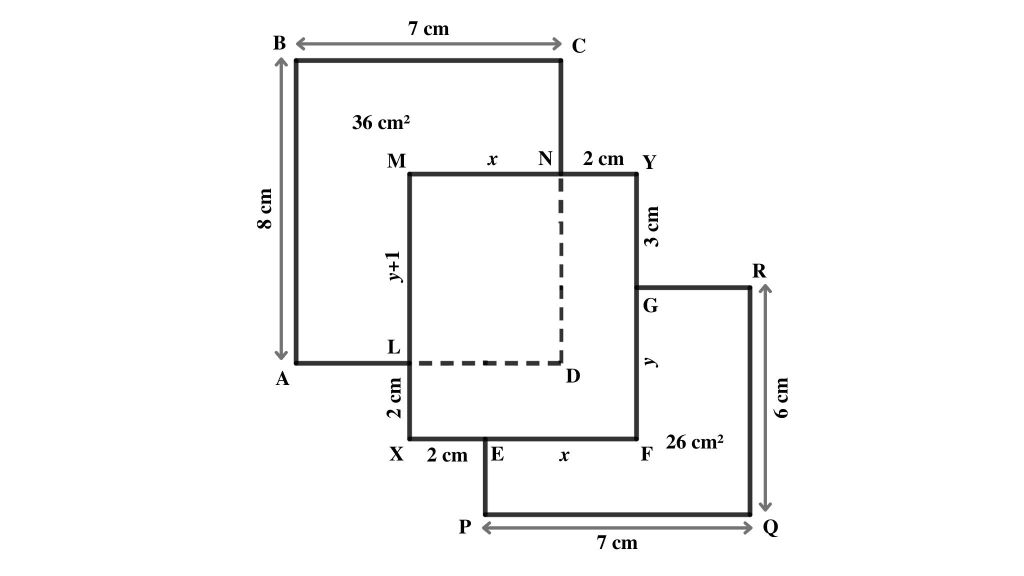 Now extent CN and AL then they meet at D. and form rectangle ABCD and rectangle MNDL