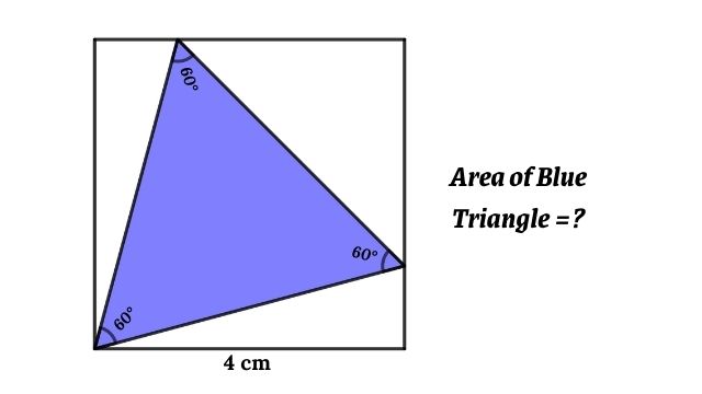 Area of the Equilateral Triangle Inscribed in a Square