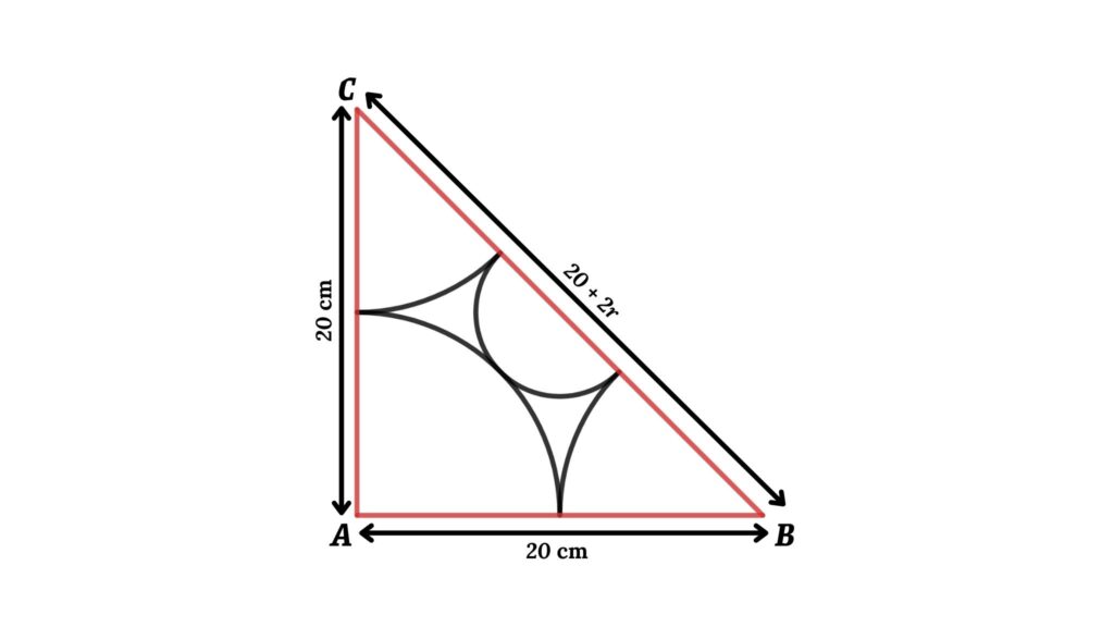 Apply Pythagoras theorem in triangle ABC