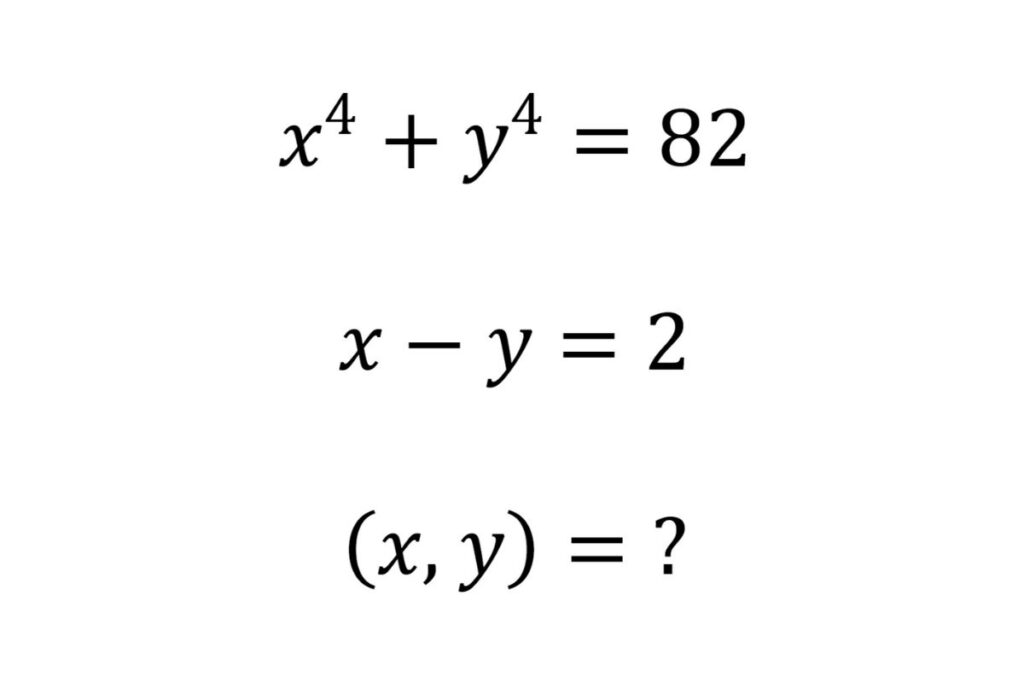 How to solve the system of higher degree equations on two variables