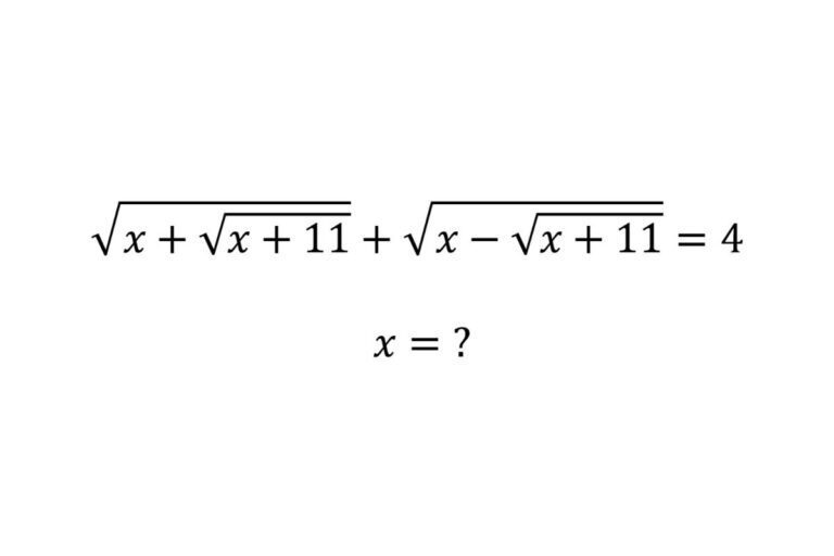 How to Solve the Algebra Equation With Square Root?